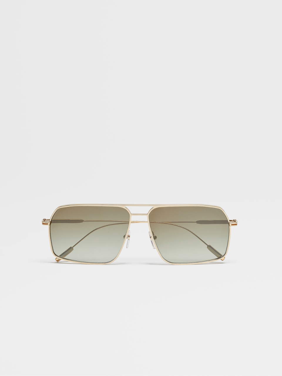 Light Gold Metal Caravan Sunglasses